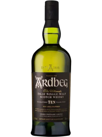 Bouteille de Whisky Ardbeg 10 Ans