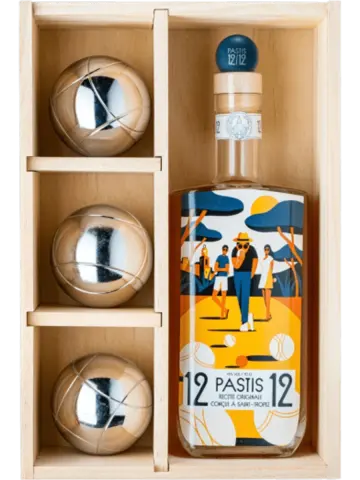 Bouteille de Pastis Petanque 12/12 Trois Boules